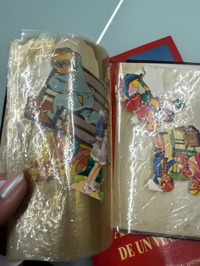 Cromos de picar o estampitas de voltear antiguos  