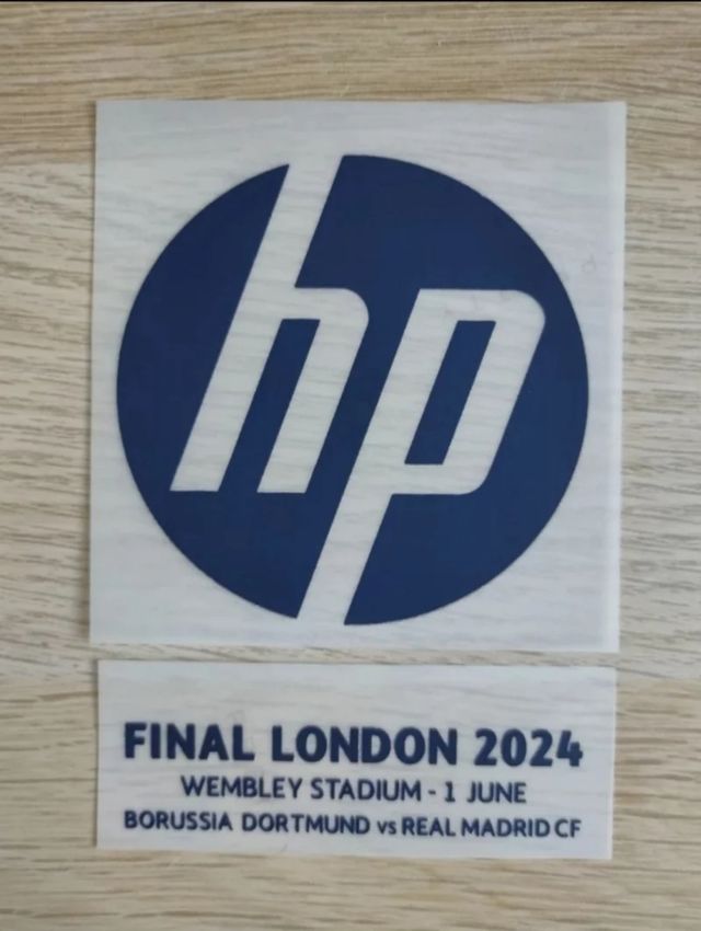 Parches Champions HP azul oscuro para Real Madrid