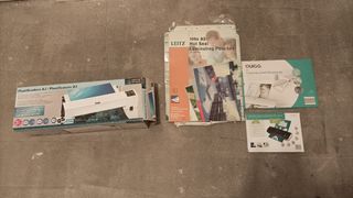 Plastificadora en frío y caliente.