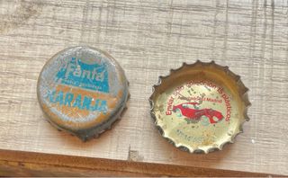 Chapas Fanta de naranja años 60