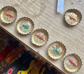 Chapas Fanta de naranja años 60