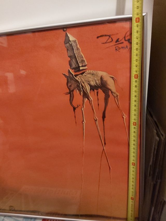 Lámina de Dali enmarcada