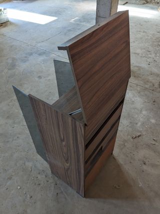 MUEBLE EQUIPO MUSICA MODULOS CRISTAL MADERA