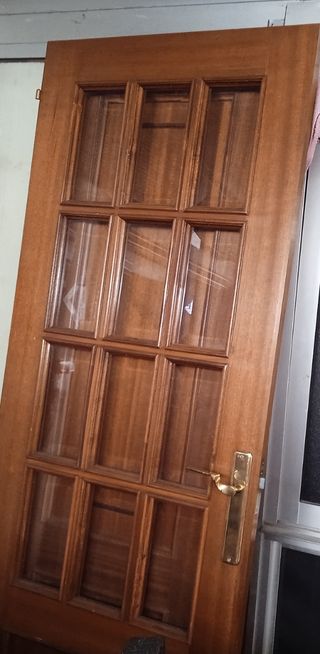 Dos Puertas de salón con cristales viselados