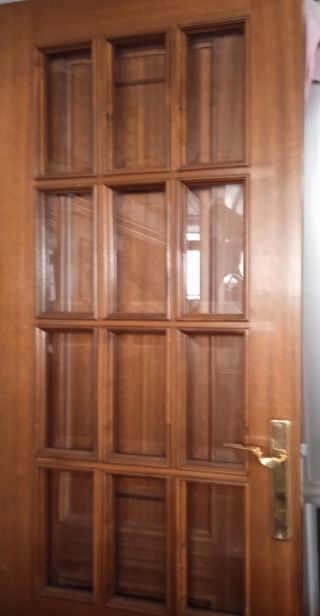 Dos Puertas de salón con cristales viselados