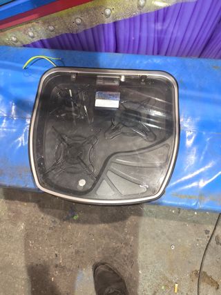 Cocina con tapa a gas