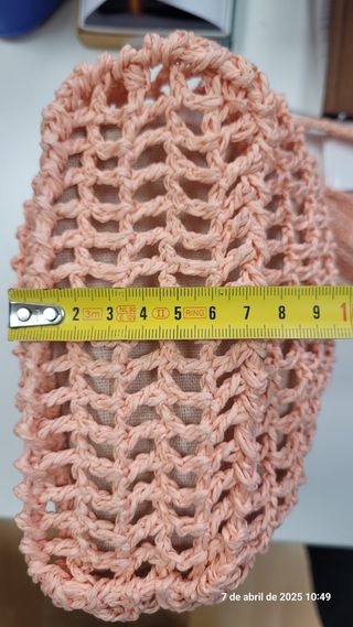 Bolso bandolera Kbas de rafia, rosa