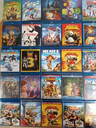 OFERTA LOTE DIBUJOS ANIMADOS BLU-RAY 