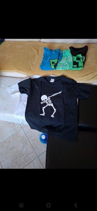 5 magliette maniche corte bimbo 10 anni