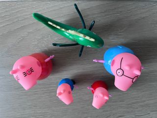 Lote figuras articuladas Peppa Pig y su familia