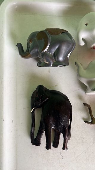 LOTE FIGURAS ELEFANTES DIVERSOS