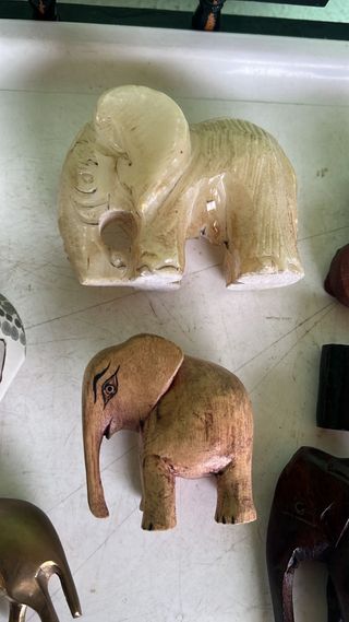 LOTE FIGURAS ELEFANTES DIVERSOS