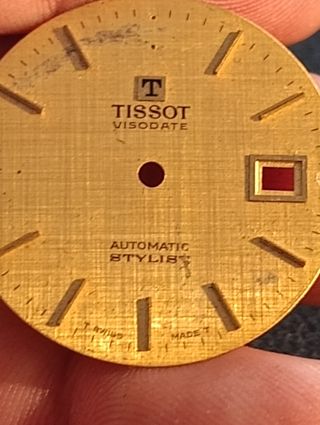 Esfera de reloj vintage Tissot Stylist 