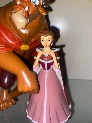 la bella y la bestia de ceramica/resina