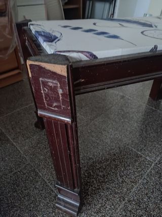 Pie de cama de Madera