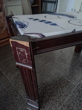 Pie de cama de Madera