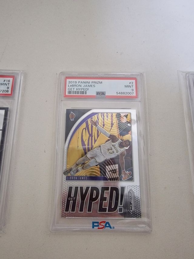 LOTE 3 TARJETAS LEBRON JAMES PSA