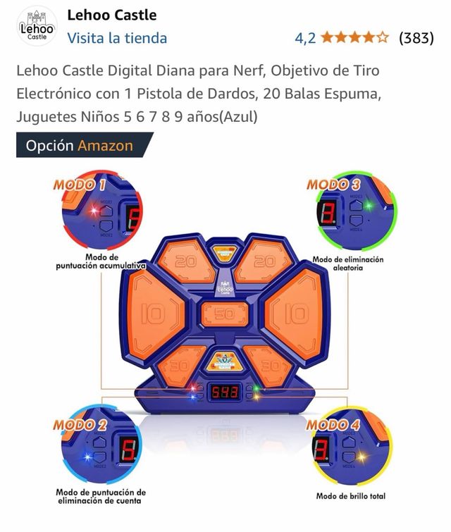 Diana digital para pistolas nerf