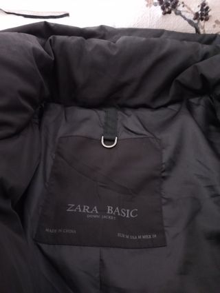 Plumífero Zara negro.