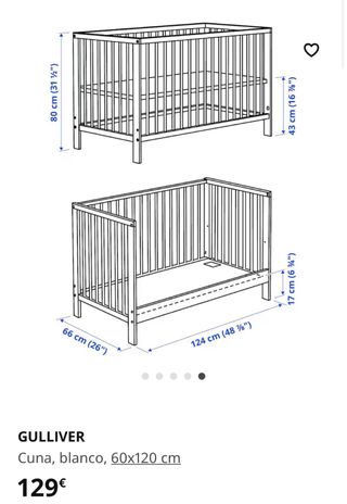 Cuna y colchón Ikea