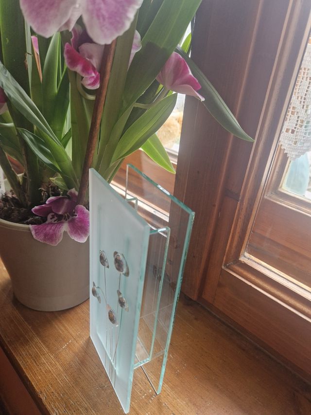 Vasetto in vetro, rettangolare