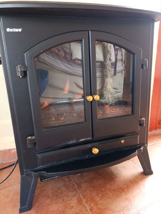 Estufa eléctrica efecto chimenea