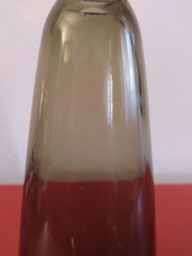 Vaso in vetro fumè anni '60