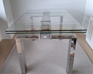 Mesa comedor cristal extensible