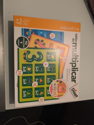 Juego de mesa tablas de multiplicar 