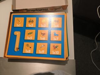 Juego de mesa tablas de multiplicar 