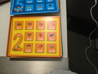 Juego de mesa tablas de multiplicar 