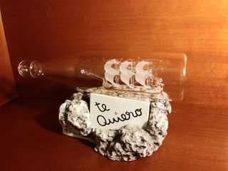 FIGURA BARCO EN BOTELLA