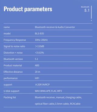 Receptor bluetooth Conversor audio digital analogi