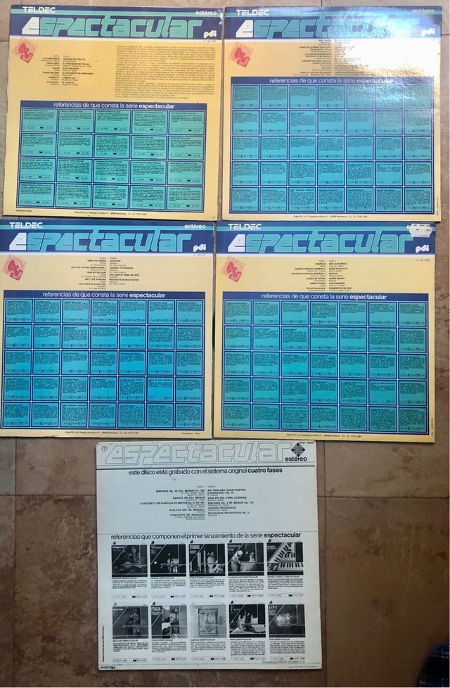 LP Lote 5 discos vinilo