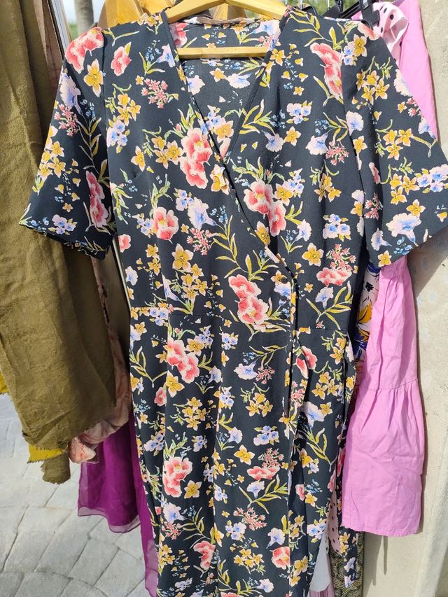 Vestido estampado Zara