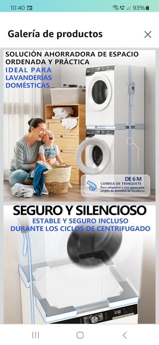 Cinta agarre lavadora y secadora