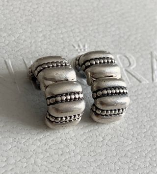 2 x Topes Pandora ORIGINALES charm cierre bordado