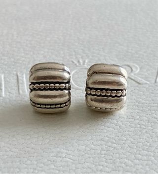 2 x Topes Pandora ORIGINALES charm cierre bordado