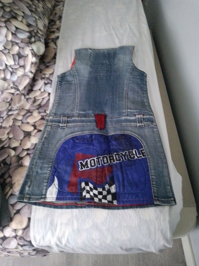 Vestido vaquero y cuero y.11