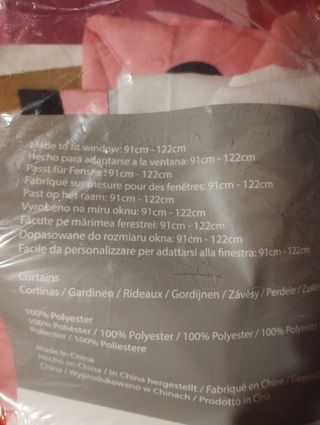 Cortinas Mini habitación niña