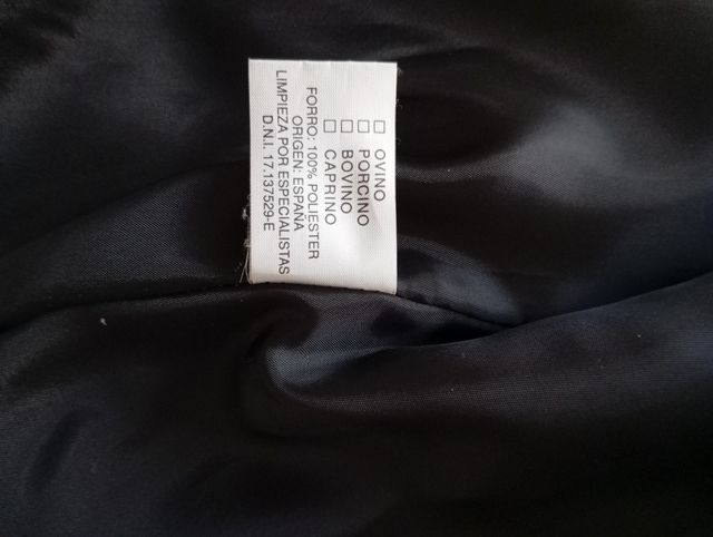 Chaqueta piel. Talla XL.