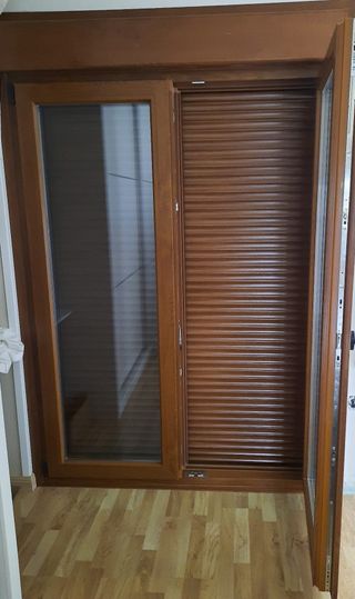 Puerta terraza interior triple acristalamiento