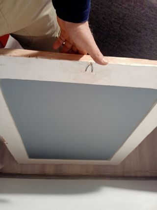 Specchio Shabby chic decorato con motivo floreale