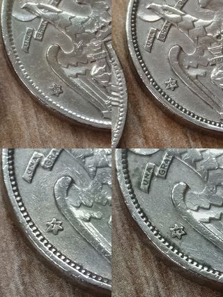 Lote completo 25 ptas 1957 Níquel