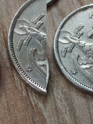 Lote completo 25 ptas 1957 Níquel