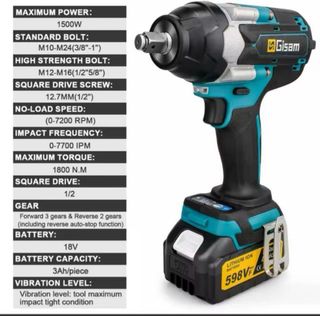 Llave de impacto Gisam 1800 N.M nueva