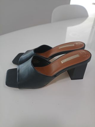 Sandalias negras mujer