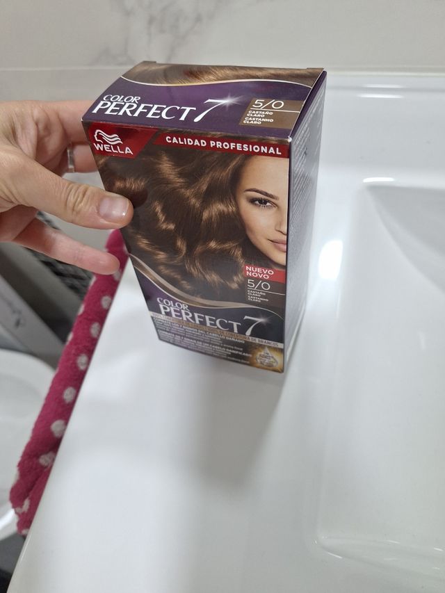 Tine cabello 5.0 wella color perfect 7