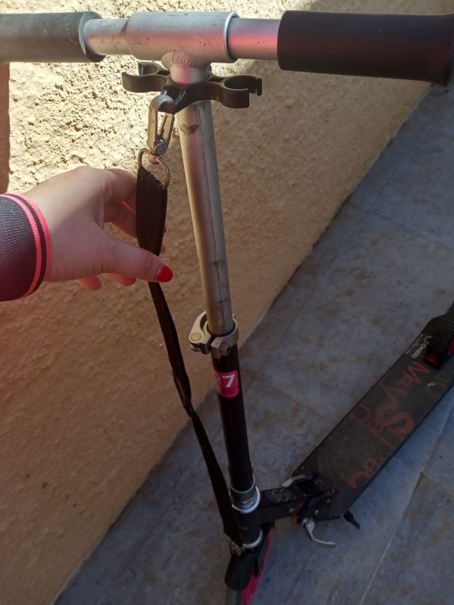 Patinete oxelo 7 mis urban fucsia negro