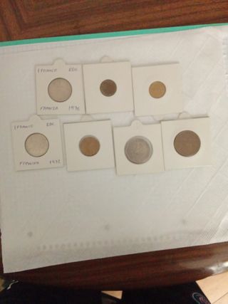 Lote francos franceses varios años